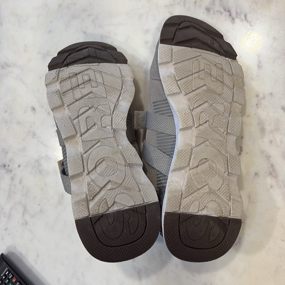 Sorel Kinetic light grey suede tennis wide 10 - Picture 3 of 4